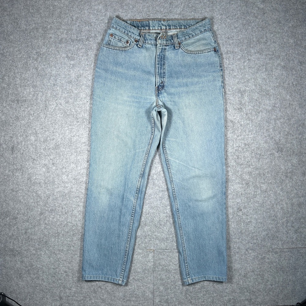 Levi's‎ denim jeans women 29 light blue 512 slim fit vintage high rise mom